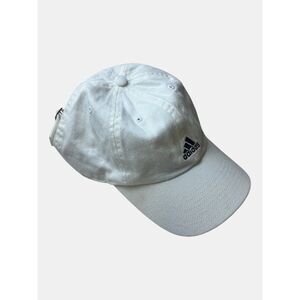 Adidas White Strapback Hat Classic Logo Dad Cap Adjustable